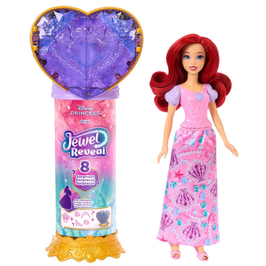 Disney Princezné: Bábika s prekvapením - Ariel - Mattel