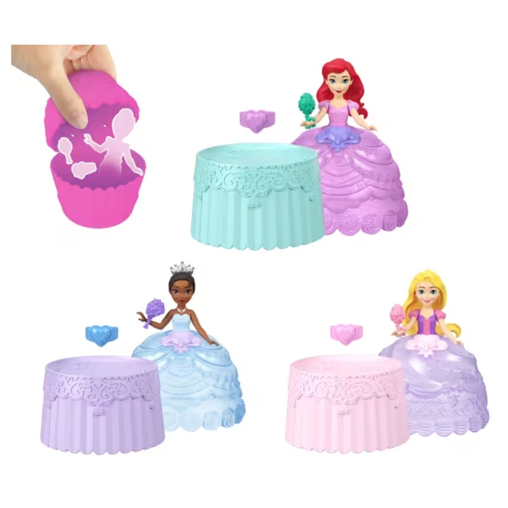 Disney Princezné: Mini Cupcake bábika s prekvapením v rôznych prevedeniach - Mattel kép 2