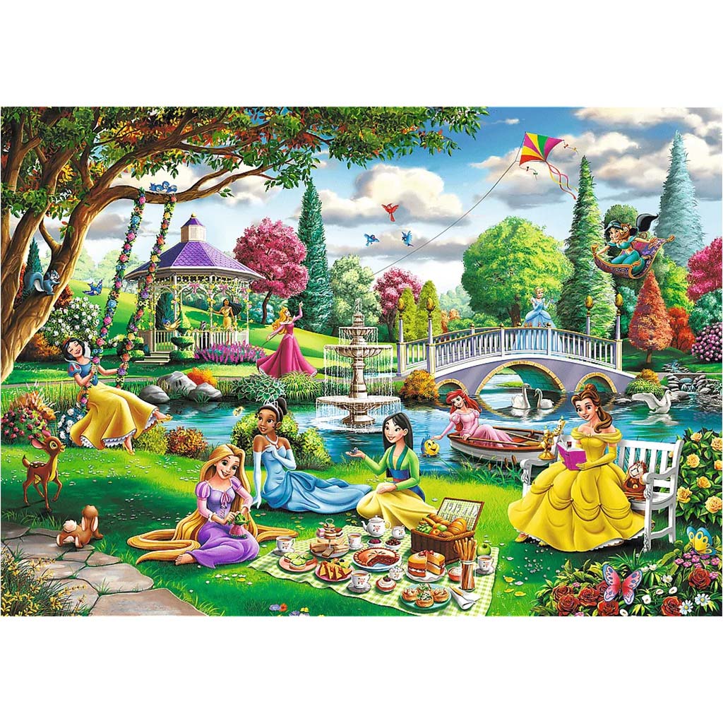 Disney Princezné jarný piknik, 1000-dieliková prémiová plus kvalita puzzle - Trefl kép 2