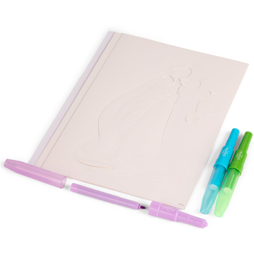 Canenco: Disney princezné omaľovánkový set s fúkacím fixom, v obálke formátu A4 kép 4