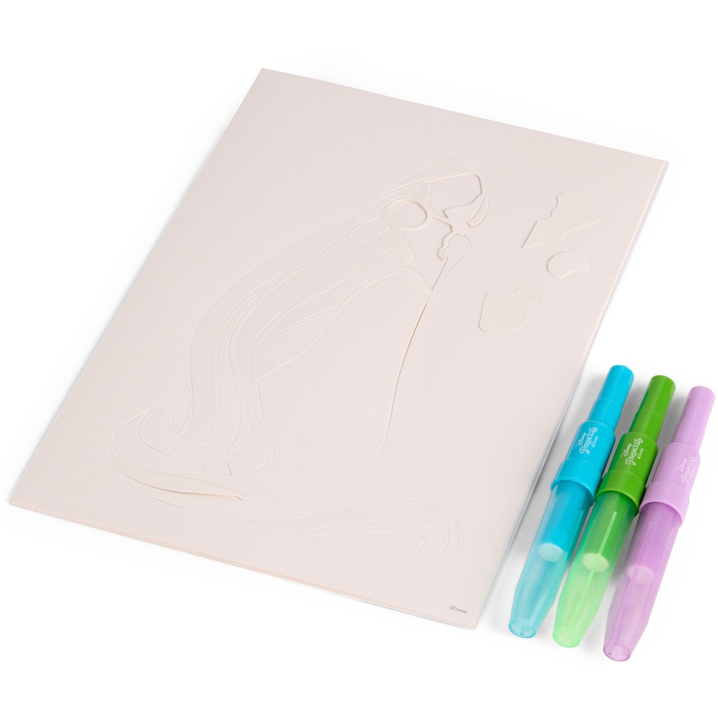 Canenco: Disney princezné omaľovánkový set s fúkacím fixom, v obálke formátu A4 kép 3