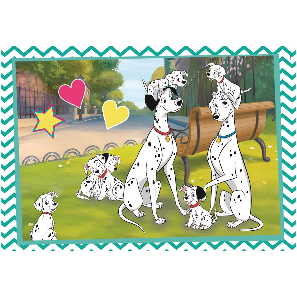 Disney klasiky 101 dalmatíncov a Aristokratky 2×60-dielne Supercolor puzzle - Clementoni kép 3