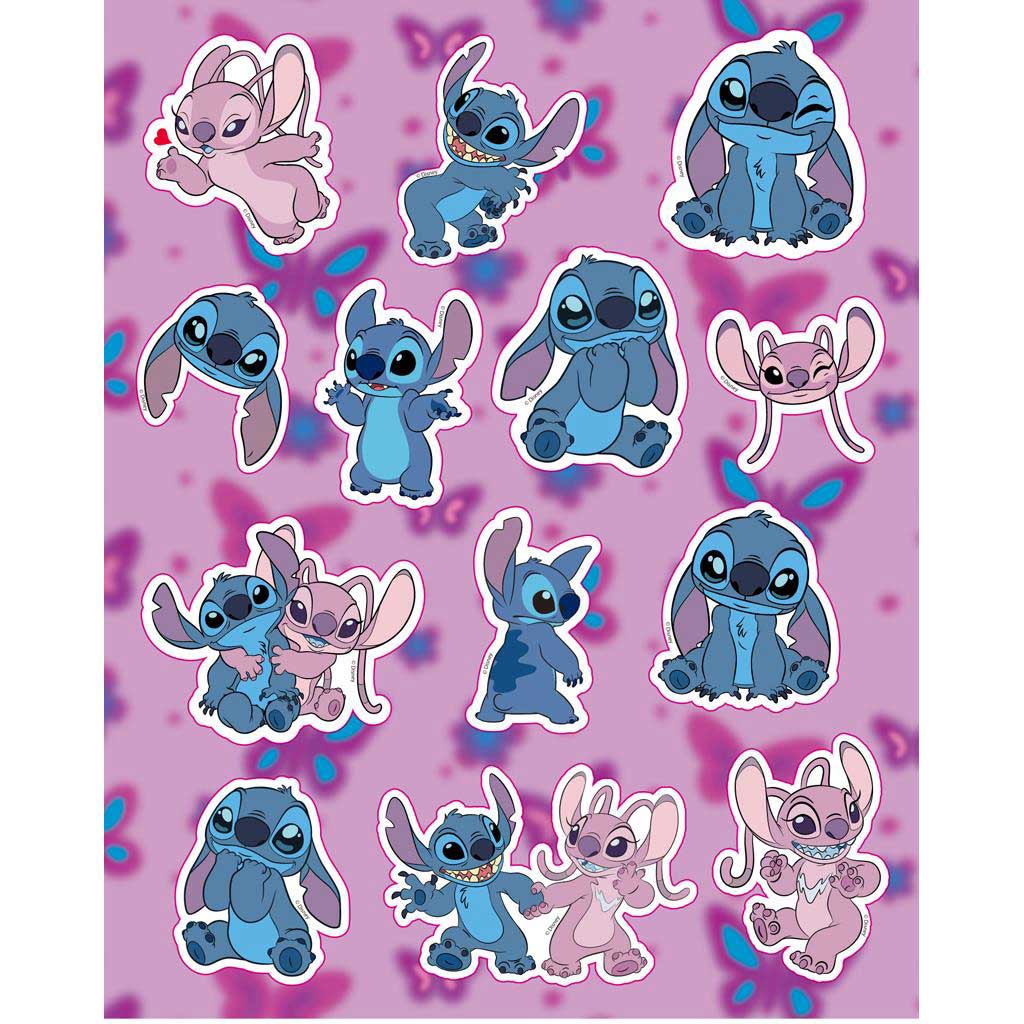 Luna: Disney Stitch Art Set színező 6 darab filctollal és matricákkal kép 2