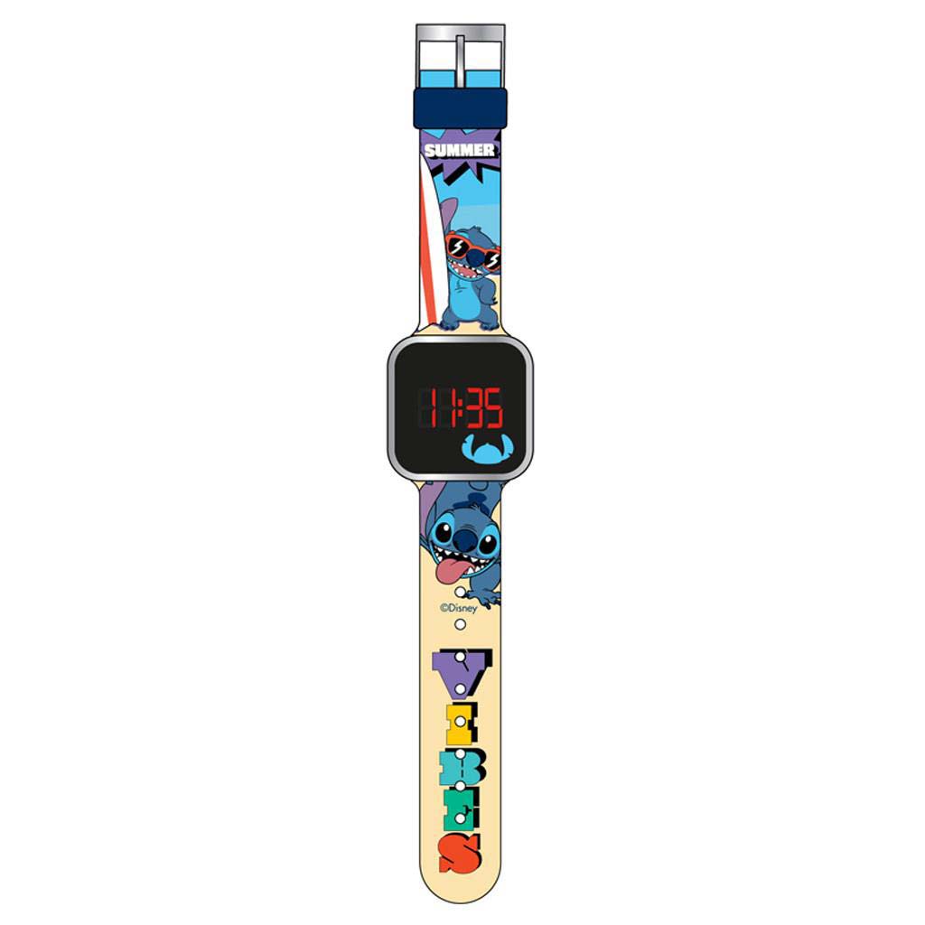 Luna: Disney Stitch LED-es karóra kép 2