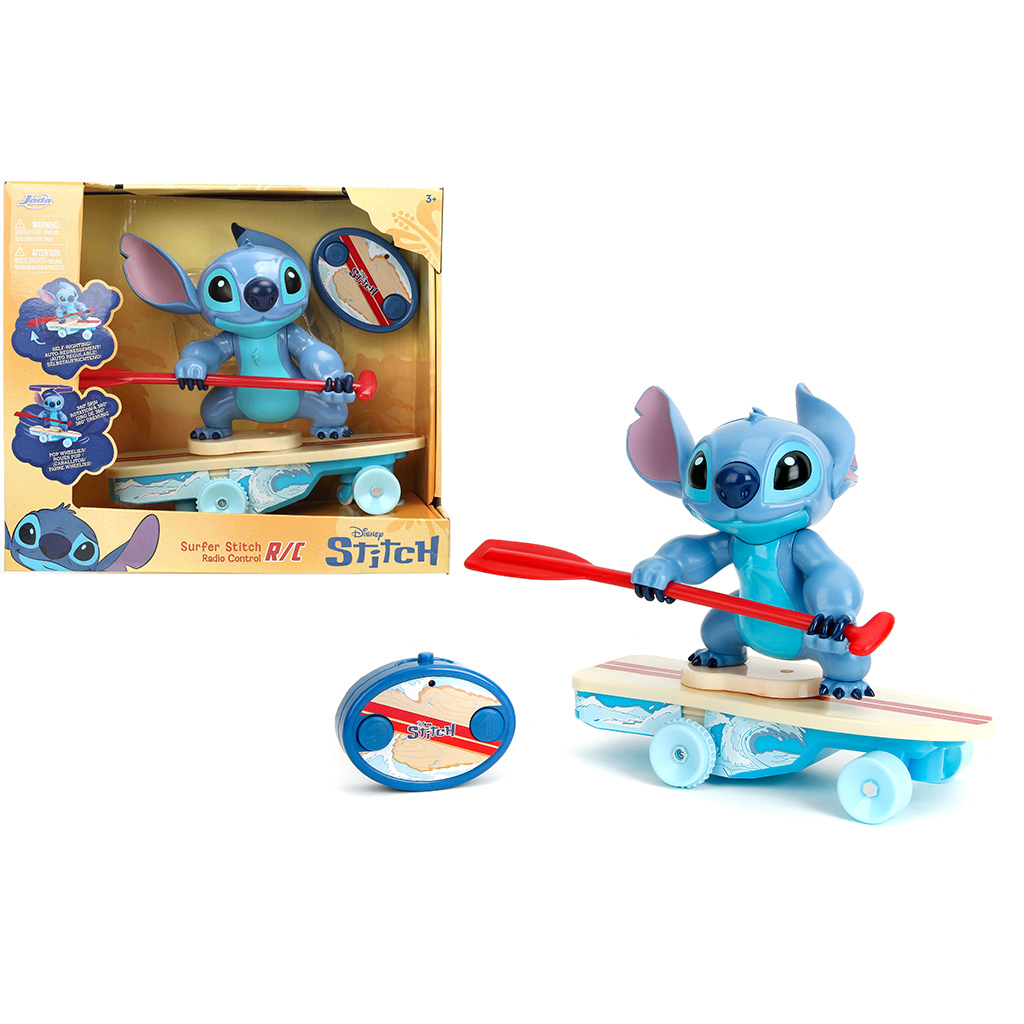 Disney Stitch RC diaľkovo ovládaný surfovací skateboard 25 cm - Jada Toys
