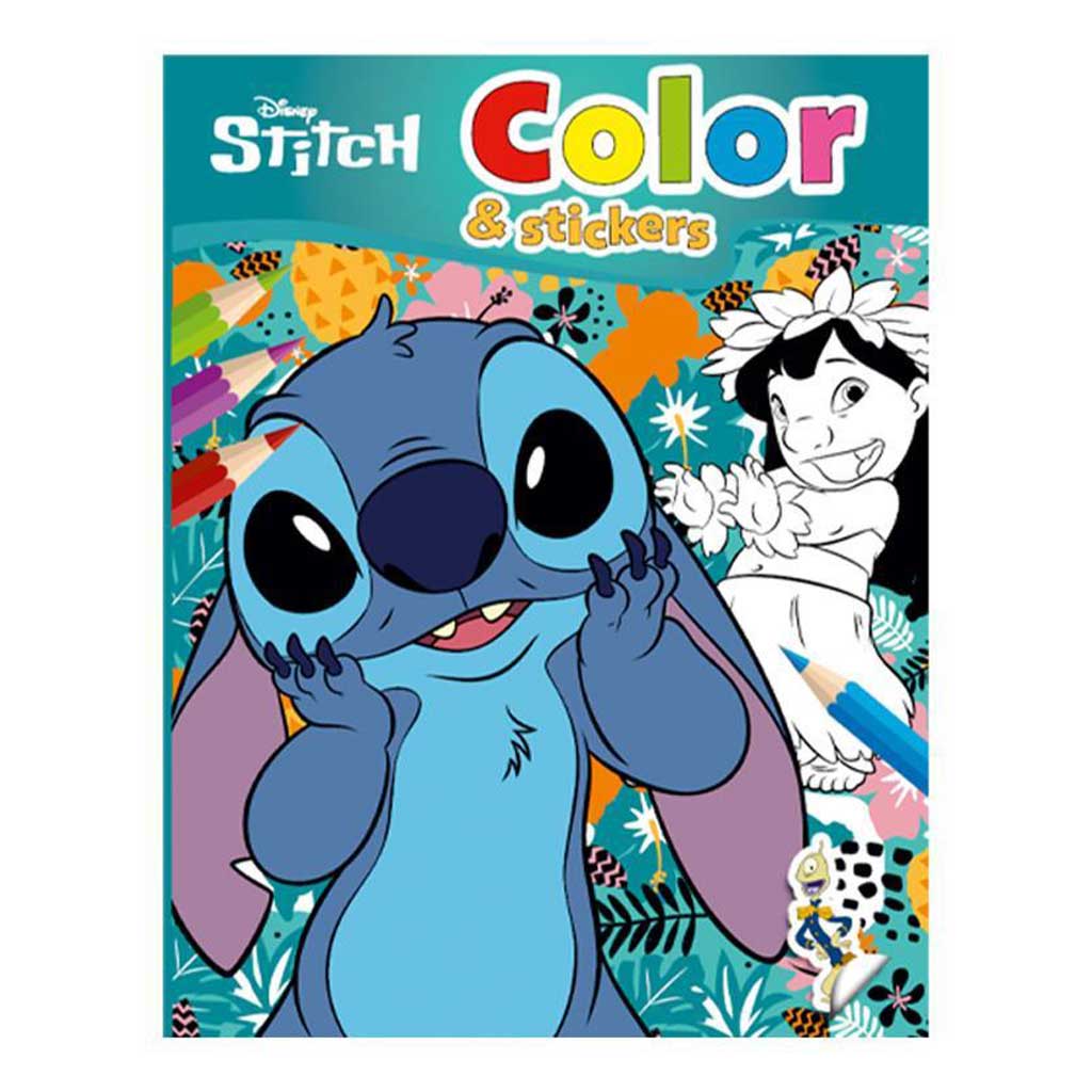 Luna: Disney Stitch színező füzet matricákkal 32 oldal kép 1