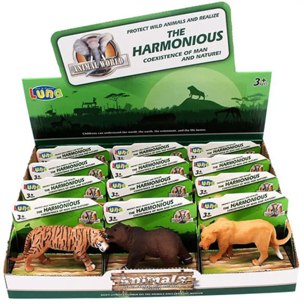 Divoké zvieratá, figúrky vo viacerých variantoch