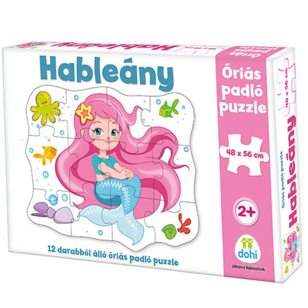 Morská víla obrovské podlahové puzzle 12 dieny set