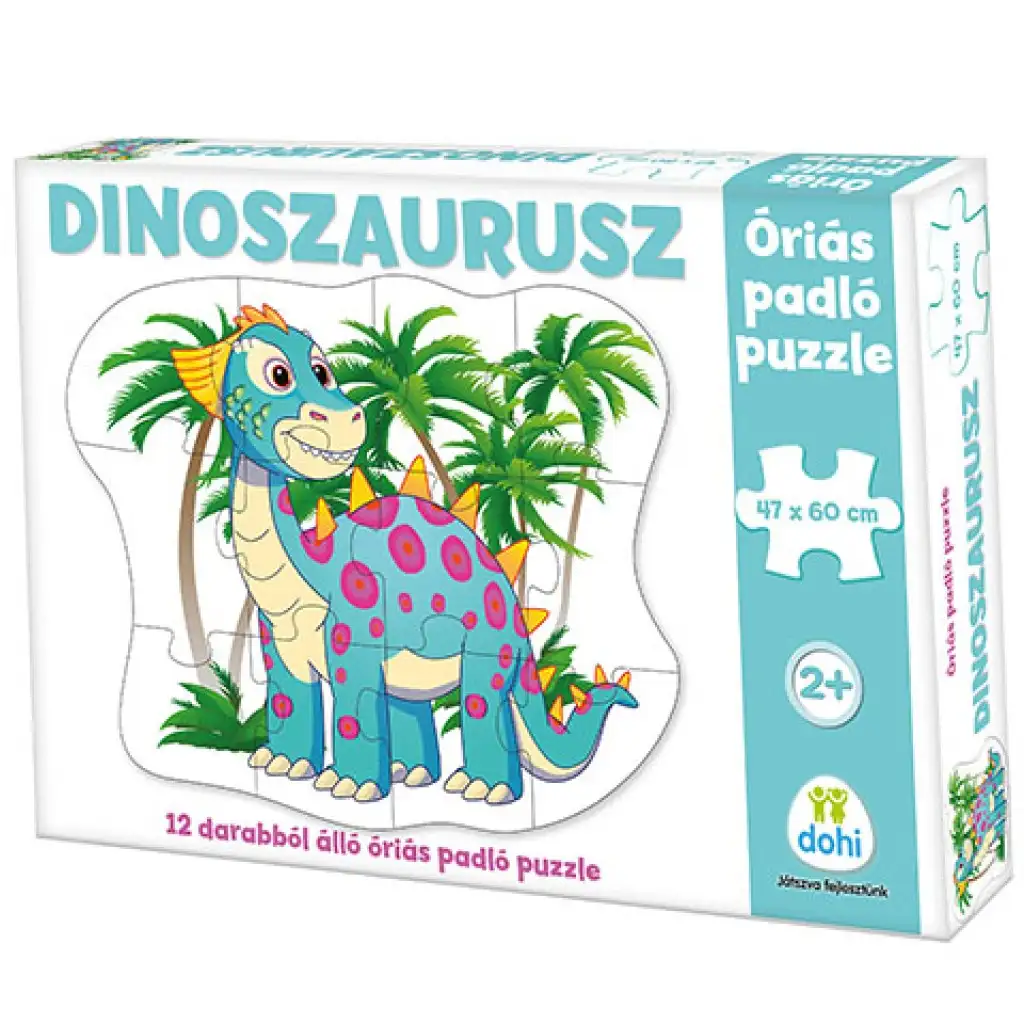 Dinosaurus obrovské podlahové puzzle 12 dielny set