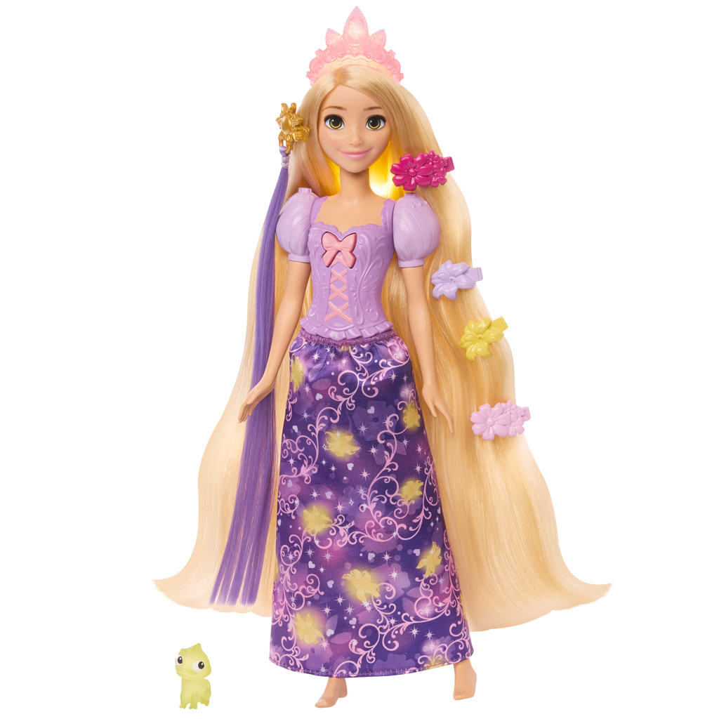 Disney Princezné Zlatovláska magická bábika s doplnkami - Mattel kép 2