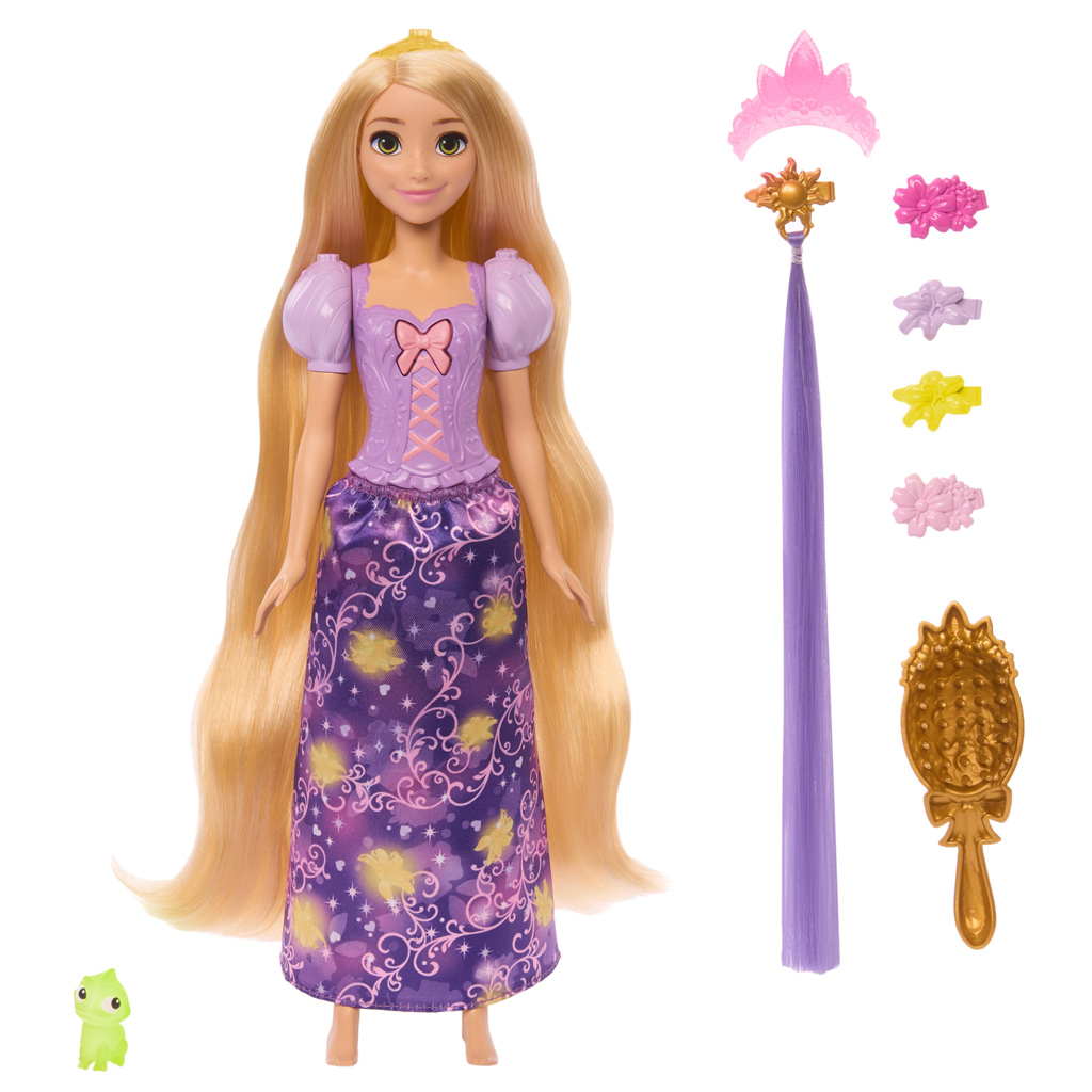 Disney Princezné Zlatovláska magická bábika s doplnkami - Mattel kép 3