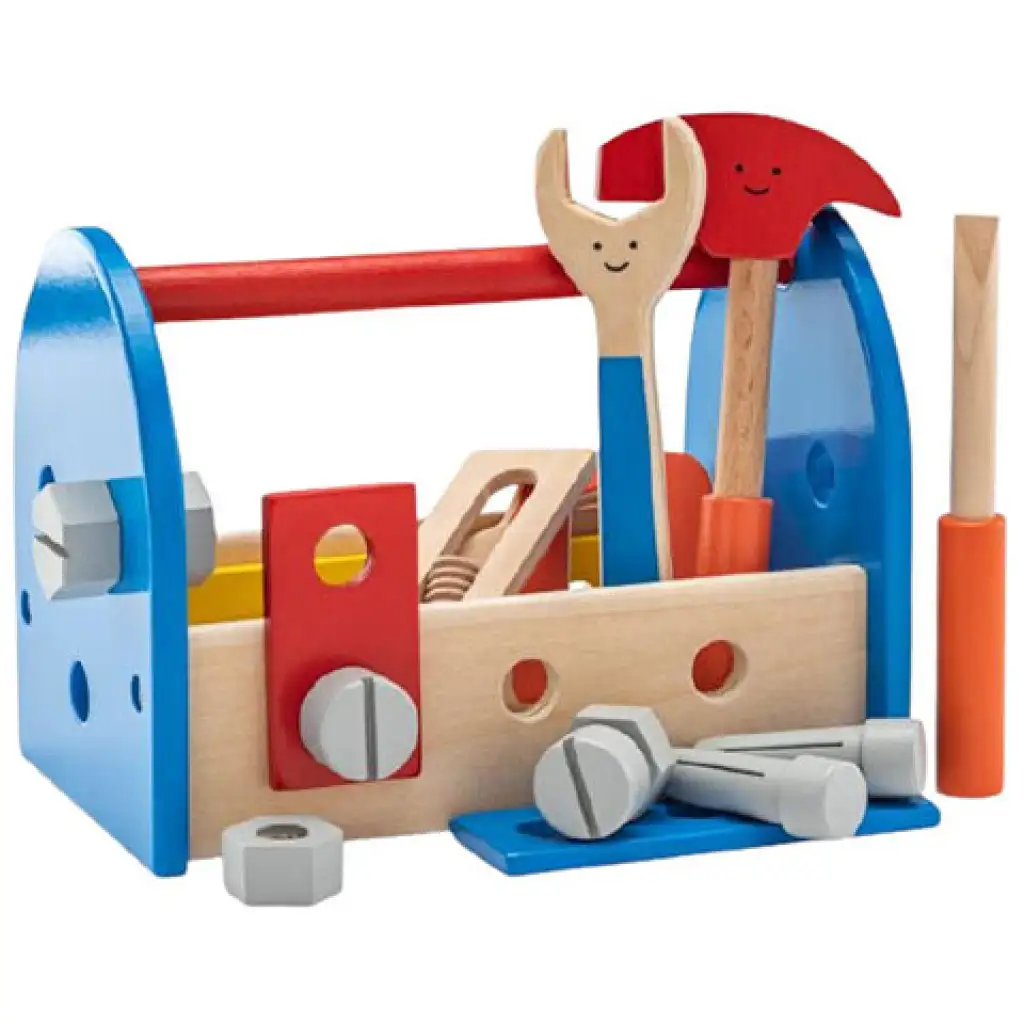 Drevená debna s náradím, hrací set - Woodyland