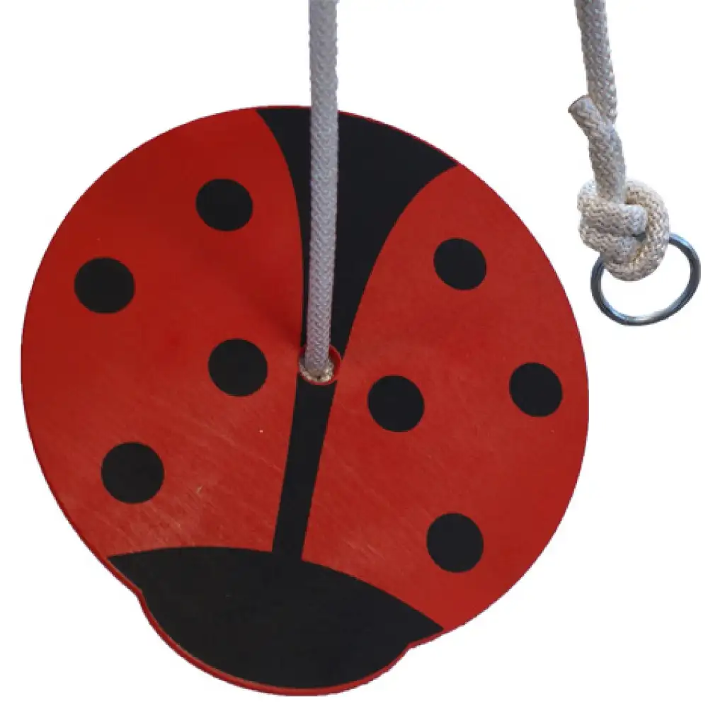 Drevená hojdačka lienka