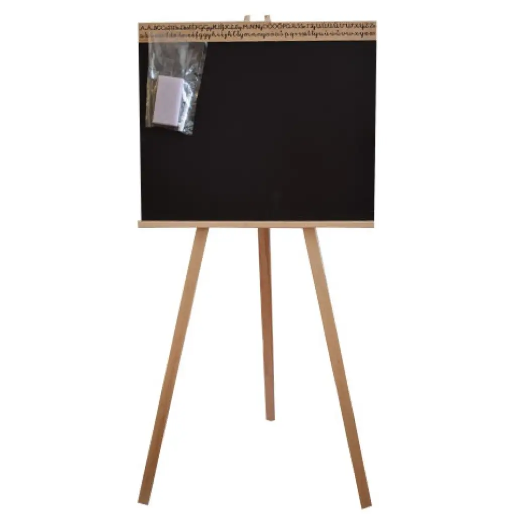 Drevená tabuľa na kreslenie s písaným ABC