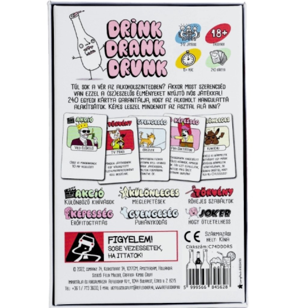 Drink Drank Drunk pitná kartová hra kép 2