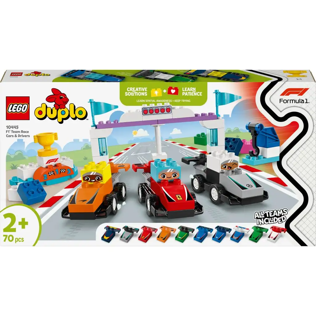 LEGO® DUPLO®: F1® pretekárske autá a piloti (10445)
