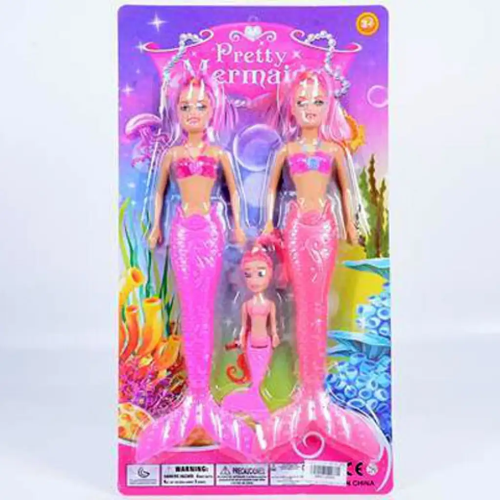 Dve morské panny s malou morskou vílou