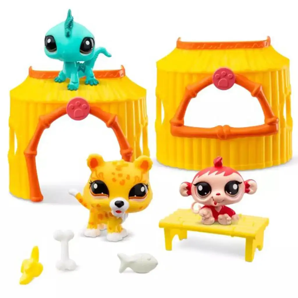 Littlest Pet Shop: 3-figúrkový balíček séria 1 - Džungľa kép 2