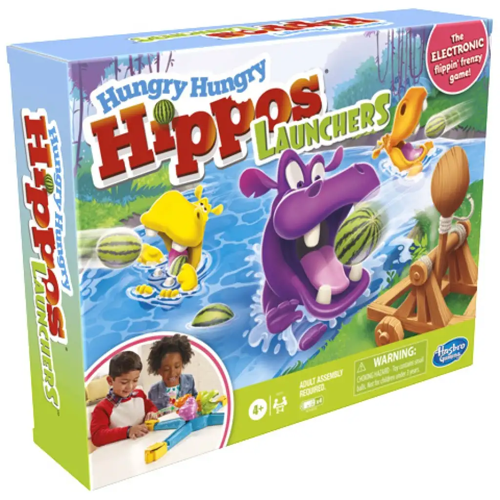 HungryHungry Hippos - Hladné hrochy spoločenská hra - Hasbro kép 2