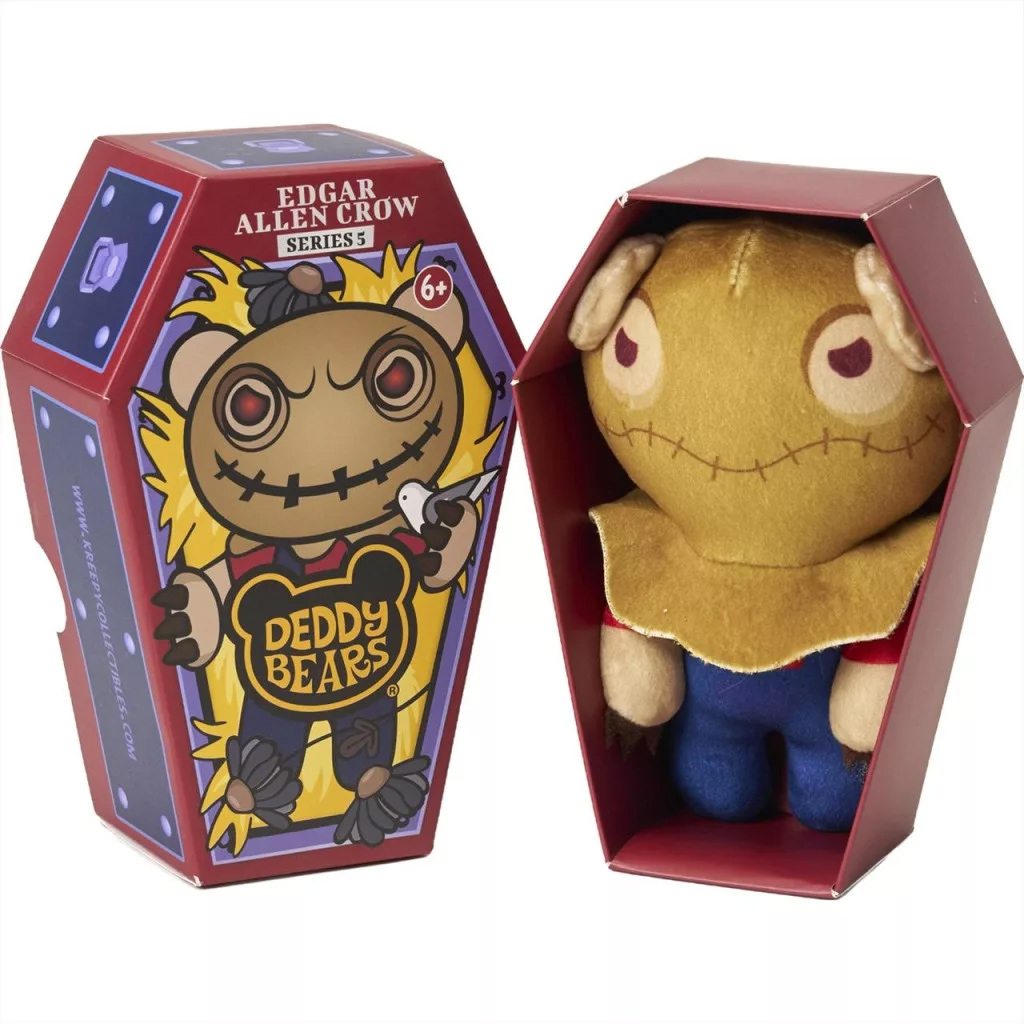 Deddy Bear Edgar Allen Crow plüss koporsóban, 5. sorozat, 15cm kép 1