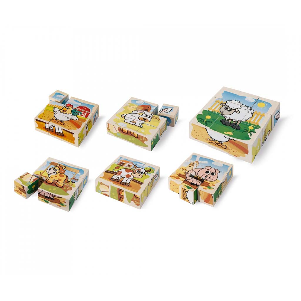 Eichhorn: Drevené skladačky – Puzzle s domácimi zvieratami pre najmenších - Simba Toys kép 2