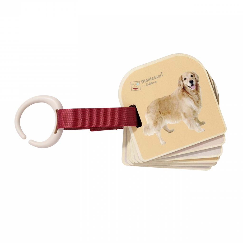 Eichhorn: Montessori drevená obrázková kniha o zvieratách – Spoznaj zvieratá s prírodnými obrázkami - Simba Toys kép 2