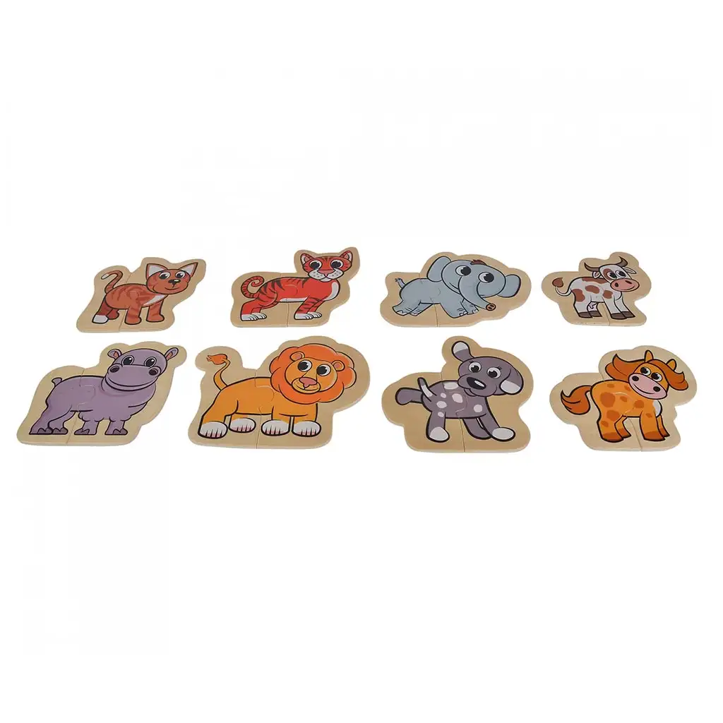 Eichhorn: Drevené zvieracie puzzle 16 ks - Simba Toys kép 3