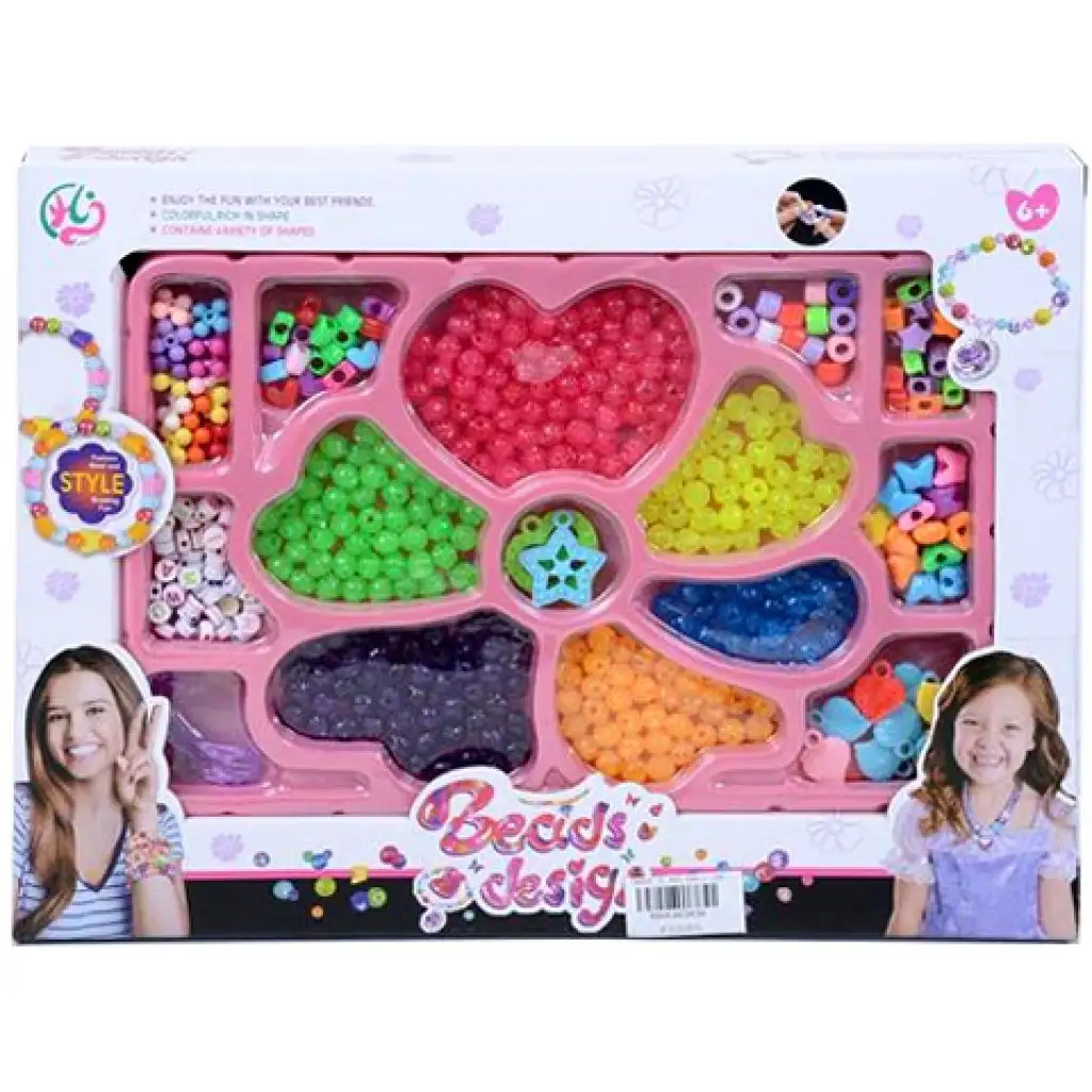 Set na výrobu šperkov s farebnými korálkami a hviezdami