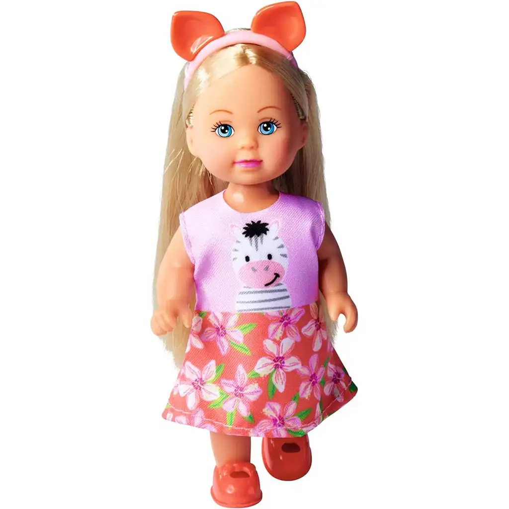 Ročná Love Cutie bábika v oblečení s motívom zvierat v rôznych variantoch, 12 cm - Simba Toys kép 3