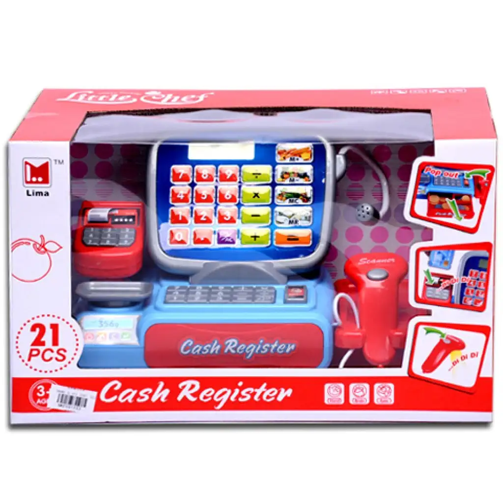 Elektronická pokladňa, s 21 doplnkami