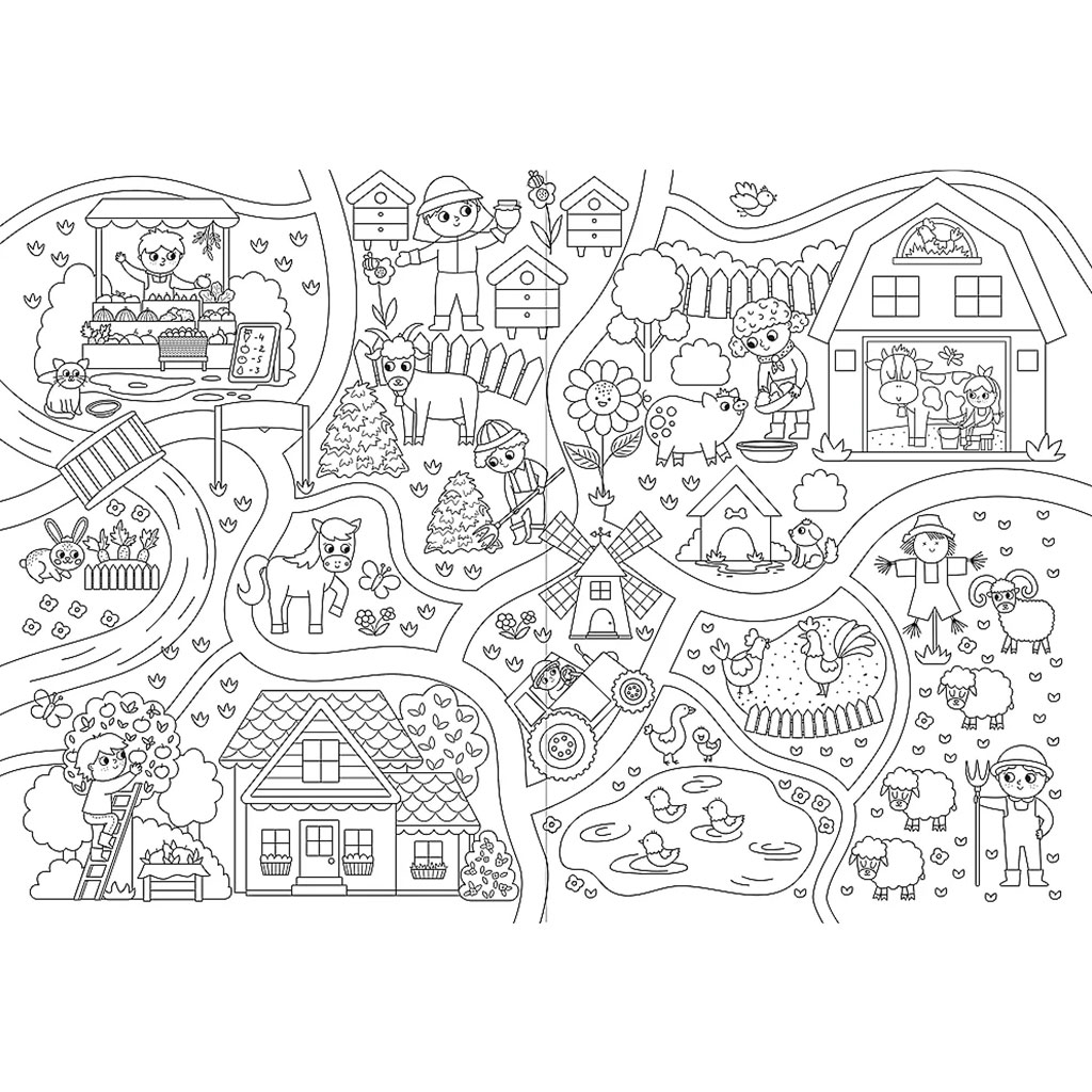 Veselá farma zvieratká omaľovánka - Trefl kép 2