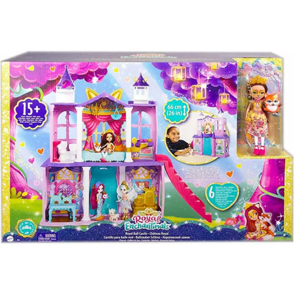 Enchantimals: Királyi kastély Felicity Fox babával - Mattel kép 1