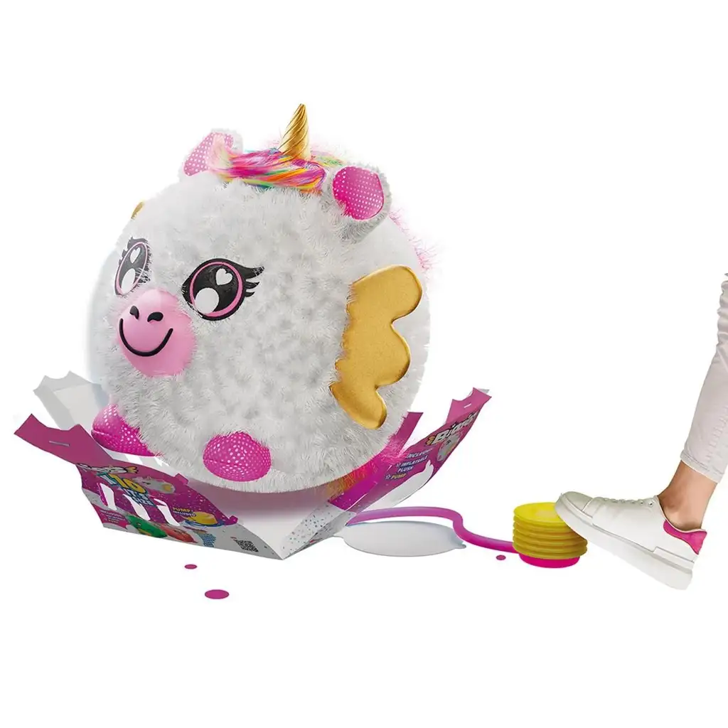 Eolo: Biggies nafukovací plyšový jednorožec 45cm kép 2