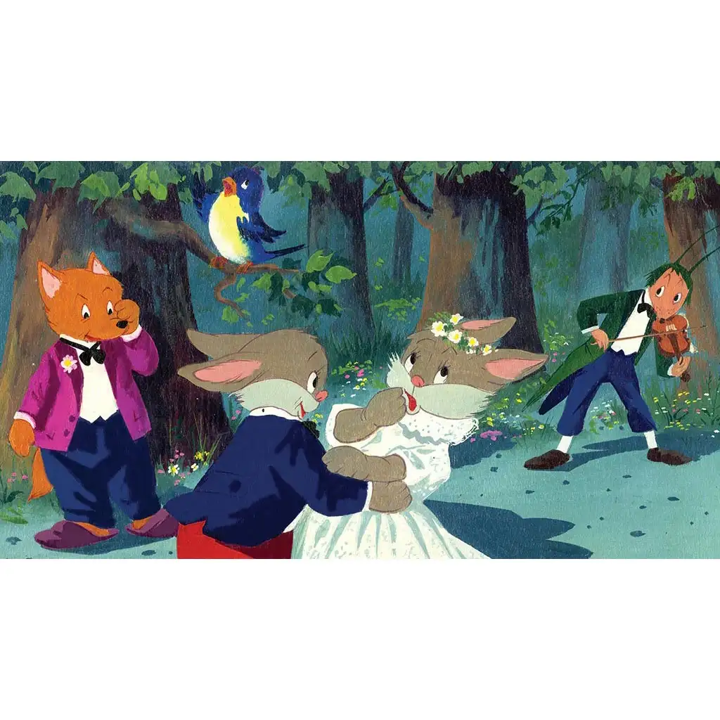 Lesná svadba diapozitív kép 2