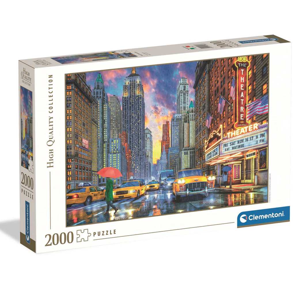 Daždivý Manhattan 2000-dielne HQC puzzle - Clementoni