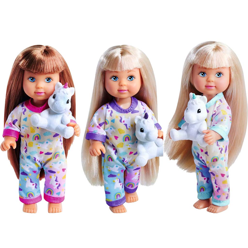 Evi Love: Bábika Évi v pyžame s jednorožcom v rôznych prevedeniach - Simba Toys kép 2