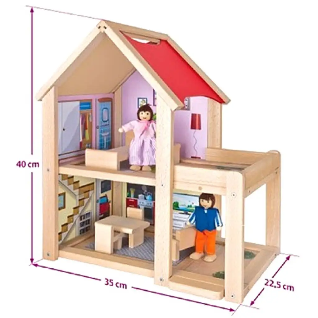 Drevený domček pre bábiky - Eichhorn kép 2