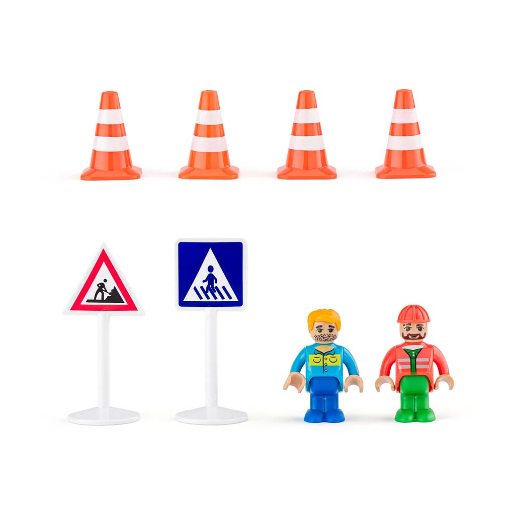 12-dielna sada stavebných vozidiel - Woodyland kép 3