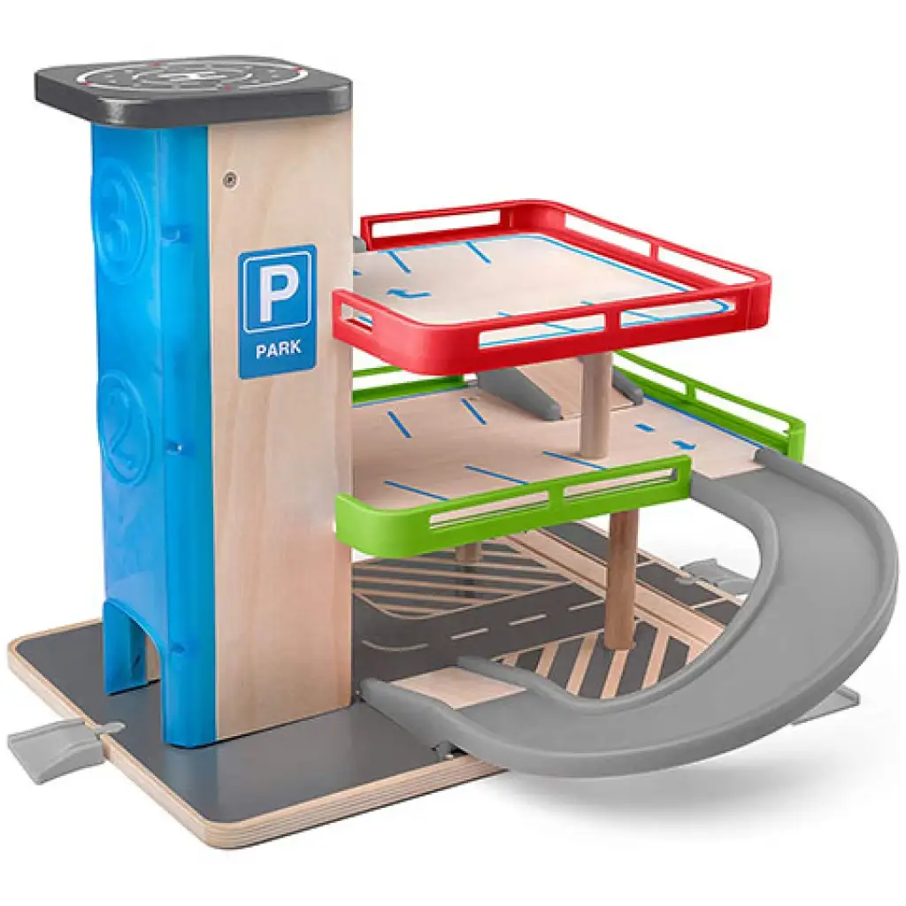 Drevené parkovisko s výťahom