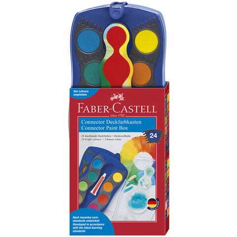 Faber-Castell: Akvarel, 24 farieb