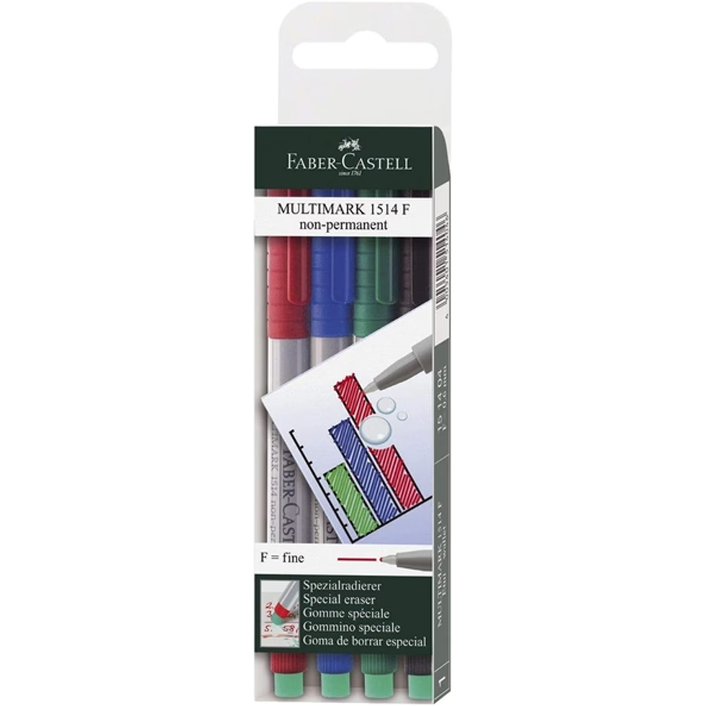 Faber-Castell: Multimark fóliafilc 4db-os szett F kép 1