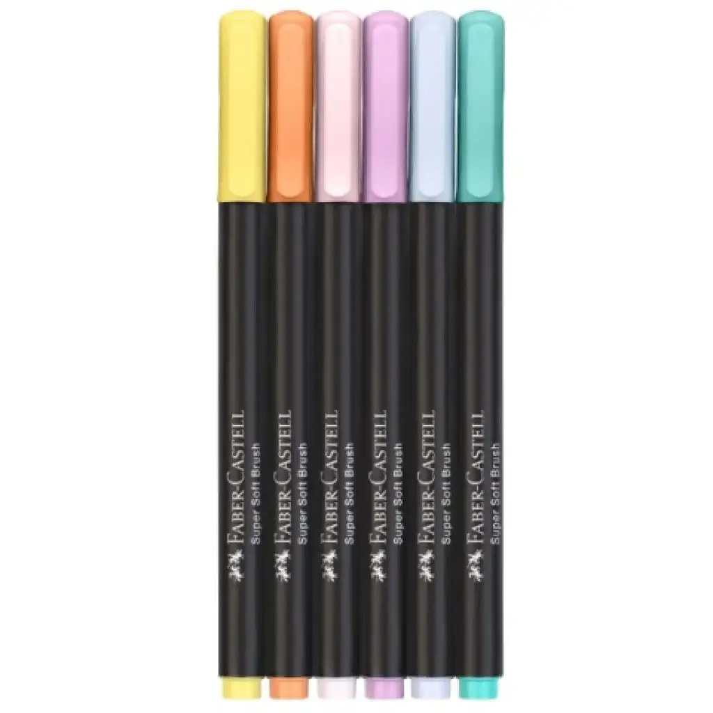 Faber-Castell: Black Edition pastelové farby 6-dielny set farebných fixiek kép 2