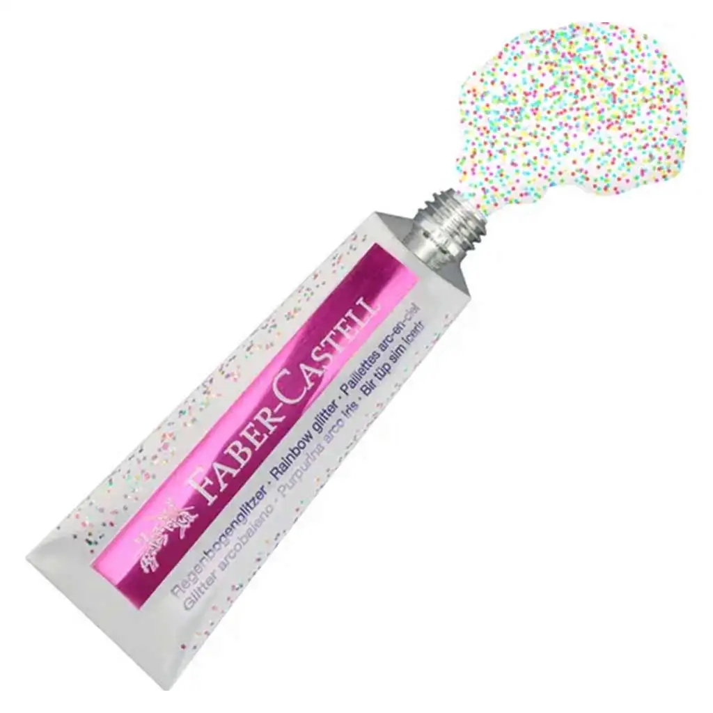 Faber-Castell: Dúhové trblietavé lepidlo 2x12ml kép 2