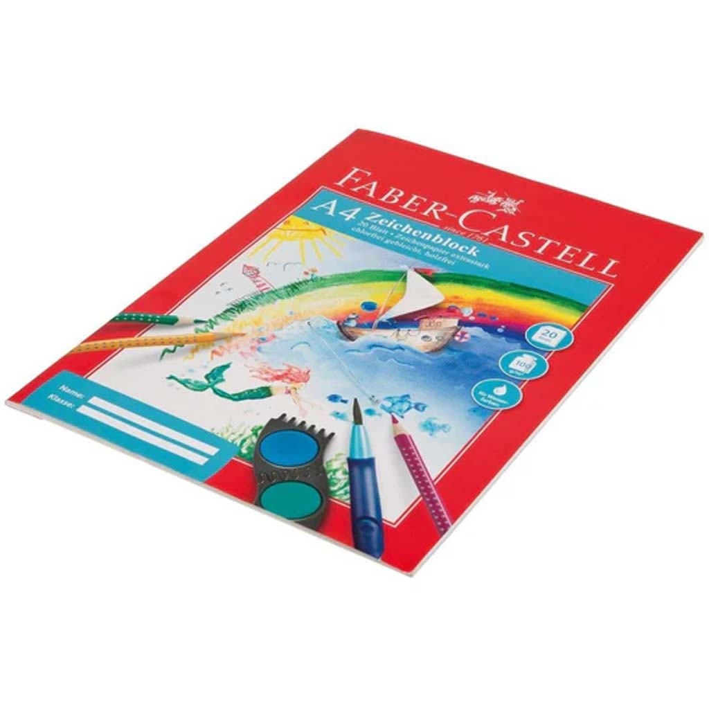 Faber-Castell: A4 kresliaci zošit – 20 listov, papier s gramážou 100 g