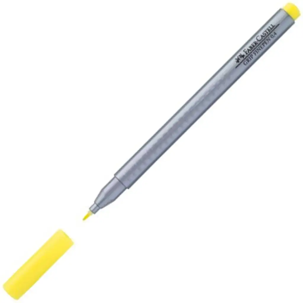 Faber-Castell: Grip Finepen rostirón 0,4mm-es króm sárga kép 1