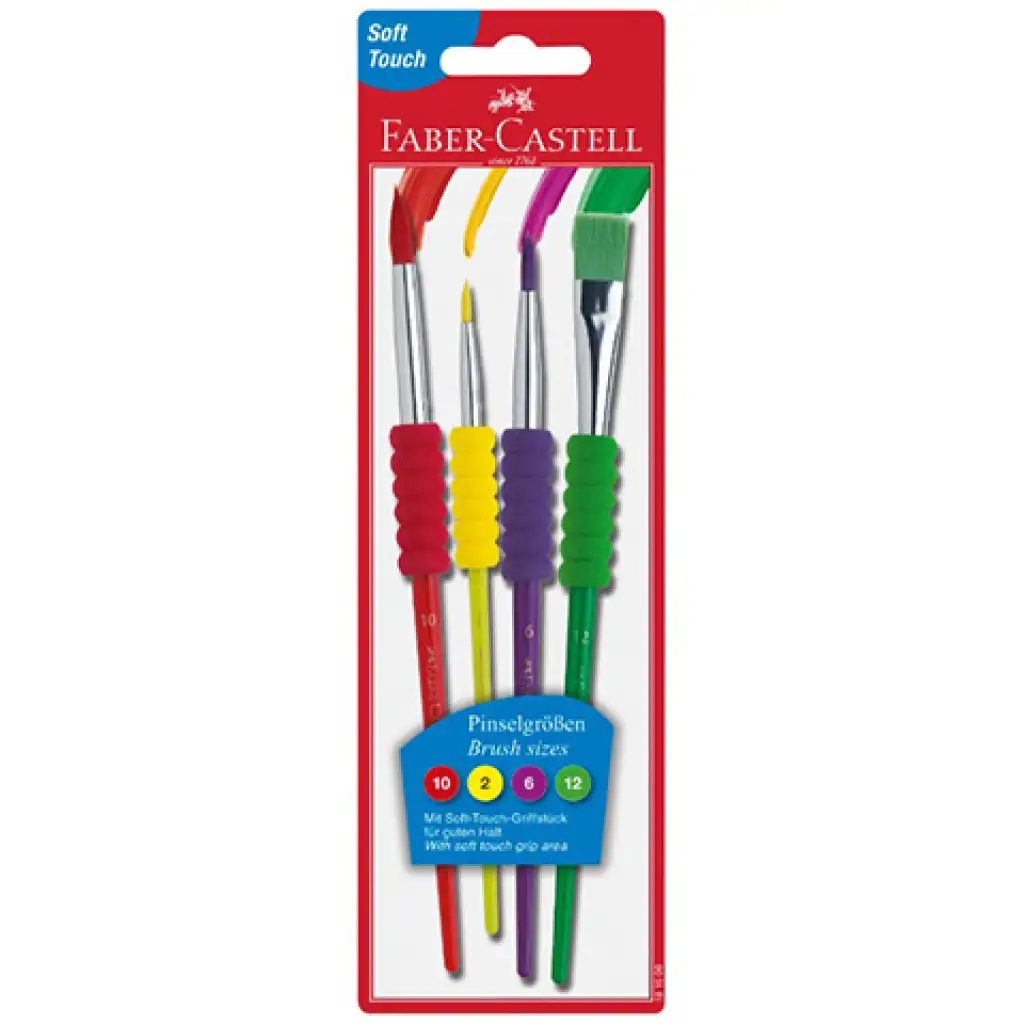 Faber-Castell Soft Touch 4 ks set štetcov