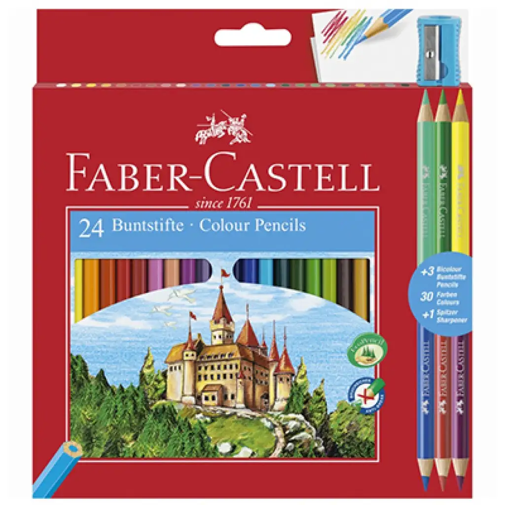 Faber-Castell: Set farebných ceruziek 24 + 3 ks