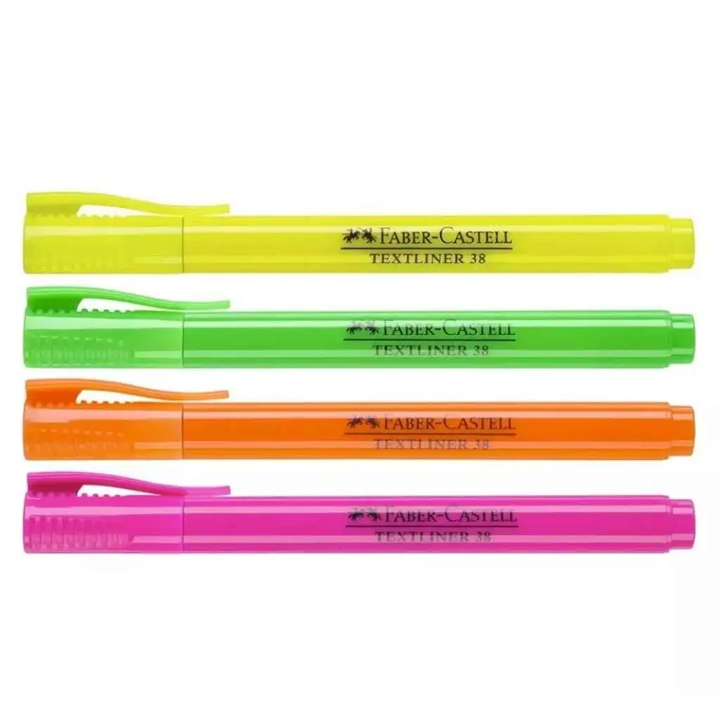 Faber-Castell: Textliner 38 Szövegkiemelő szett fluoreszkáló színekkel 4db-os csomag kép 2