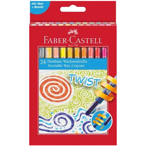 Faber-Castell: Twist voskovky 24 dielny set