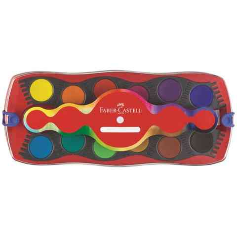  Faber-Castell: Vodové farby so spájacími prvkami 12 ks